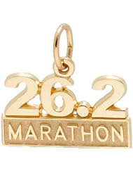 Rembrandt Charms Marathon Charm, 10K Yellow Gold