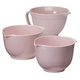 Bialetti Melamine 3-pc. Bowl Set - Pink