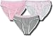 Calvin Klein Girl's 3 pack girls panties in pink, grey, and polka dot