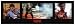 Poster Scarface - Say Hello - Berühmte Filmszenen aus Scarface mit Al Pacino - Mediumposter - Größe 91,5 x 30,5 cm (weiß gerahmt)