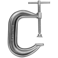 Armstrong 78-306 6-Inch Capacity Super Deep, Square Throat Pattern C-Clamp, Black Finish