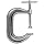 Armstrong 78-306 6-Inch Capacity Super Deep, Square Throat Pattern C-Clamp, Black Finish