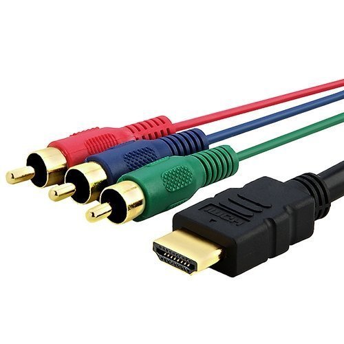 DragonPad 5  1.5m Hdmi Male to 3rca 3 RCA Video Audio Av Cable