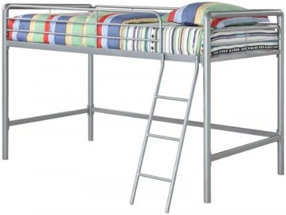 Junior Loft Bunk (Silver) (78.15"D x 49.6"H x 42"W)