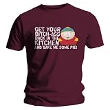 South Park Bitches Maroon Mens T-Shirt
