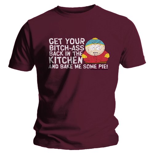 South Park Bitches Maroon Mens T-Shirt X-Large
