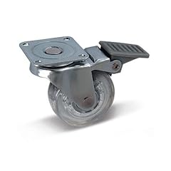 M�belrolle M�belrollen Lenkrolle Transportrolle transparent mit Bremse � 50 mm 40 Kg