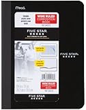 Five Star Composition Book, Wide Ruled, 100 Sheets, 9.75 x 7.5 Inch Sheet Size, Assorted - Color May Vary (09006)