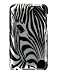Brand New : High Quality with our Premium Snap On Hard Protector Cover for Apple IPOD TOUCH 8GB / 16GB / 32GB / 64GB III / 3rd ( 3G ) Generation or TOUCH II / 2nd Gen ( 2G ) CRYSTAL CASE SILVER ZEBRA FACE WITH NO CLIP + FREE Screen Protector Film Shield with Micro Cleaning Cloth