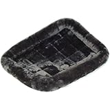 MidWest Quiet Time Pet Bed, Gray, 24" x 18"
