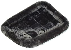 Midwest Quiet Time Pet Bed, Gray, 30" x 21"
