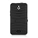 HW ASCEND PLUS/881C BLACK SKIN CASE HYBRID CASE BLACK Stand