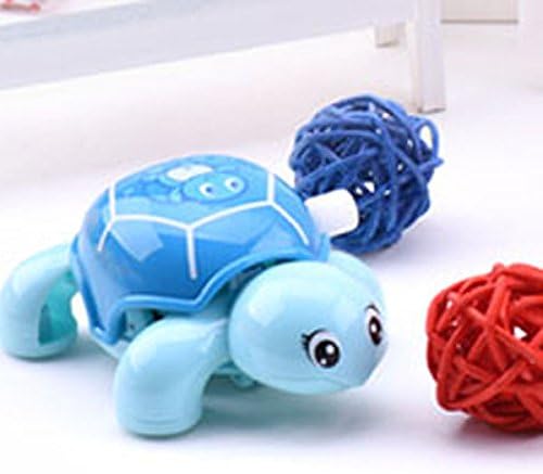 Syeer Chain Wind-up Funny Clockwork Cute Animal Tortoise Turtles with Spring and Creep Forward Toy Gift for Kids Children Baby