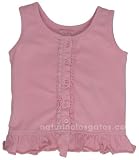 Room Seven - Room Seven Ruffled Pink Cotton Tank Top