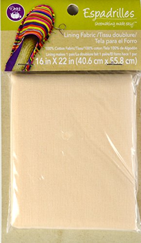 Dritz Espadrilles Lining Fabric, 16