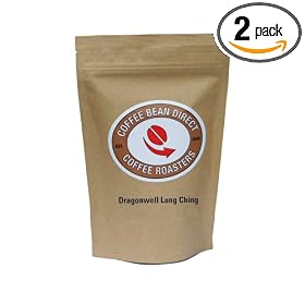 Coffee Bean Direct Dragonwell Lung Ching Loose Leaf Tea, 5 Ounce Bags (Pack of 2)