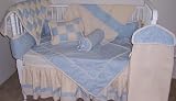 Cloud 9 (Pink & Blue) - 4 PC SET (BUMPER, DUST RUFFLE,SHEET, COMFORTER)