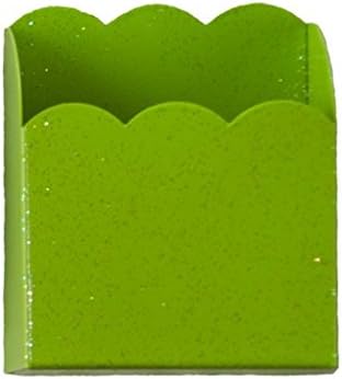 Luv Ur Locker Scalloped Metal Pencil Bin - Lime Green