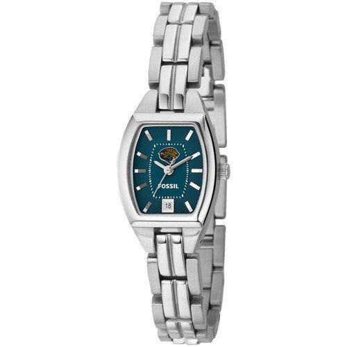 Fossil Jacksonville Jaguars Ladies Stainless Steel Analog Cushion Watch
