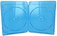 100 Empty Standard DOUBLE Blue Replacement Boxes / Cases for Blu-Ray Discs #DVBR12BRDO
