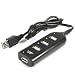 Premium Four 4 Port Ports USB Hub Expansion High Speed USB 2.0 Multi USB Hub Splitter Switch Lead Adapter Cable For PS3, Xbox, Wii, PC, MAC, Laptop, NoteBook, Mac Book, NetBook, Tablet, Tab, Supports Windows Vista/7/Mac -Part Of The Crazy4fones Accessories Range