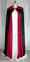 Black Crushed Velvet with Red lining Cloak with Hood ~ Fits Adults Med - Large, Halloween Special Sale Offer