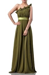 Chiffon One Shoulder Evening Dress 