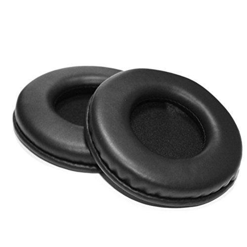 Foxnovo A Pair of Replacement Soft PU Foam Headphone Ear Pads Ear Cushions for Sony MDR-V700DJ V700 MDR-V500DJ V500 (Black)