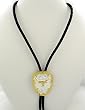 German Silver Longhorn Bolo Tie