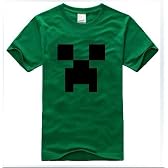 コスプレ衣装♪Minecraft（マインクラフト）クリーパー(Creeper) Tシャツ LLLサイズ グリーン コスチューム、コスプレ