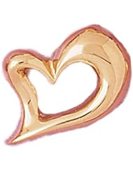 Dazzlers Solid 14k Gold Floating Heart Charm Pendant Available in three colors from jewelsberry (weights: 5.2grams only)