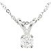 3/4 Ct. Natural White Diamond Solitaire Pendant With 18