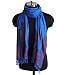 Weavers Villa Soft Touch Pure Viscose Royal Blue Peacock Designer Stole RS.560.00