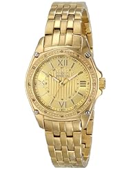Invicta Womens 16324 "ANGEL" Diamond-Accented 18k Gold Ion-Plated Bracelet Watch