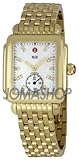MICHELE Deco 16 Gold White Diamond Dial Bracelet Watch
