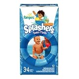 Pampers Splashers Diapers Size 3 4 - 16-34 lbs... by Pampers