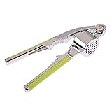 DALMI Best Professional Garlic Press Crusher Mincer - Cool and Modern Kitchen Tool - Made of Zinc Alloy and Stainless Steel - Eco Friendly