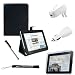Proffesional Office Portfolio with Horizontal stand, Melrose Leather Horizontal Flip iPad Case for the Apple iPad Wifi / 3G Model 16GB, 32GB, 64GB + Includes a eBigValue (TM) Determination Hand Strap Key Chain + Includes a Full Durable iPad Anti-Glare Screen Protector + Includes a 2 in 1 Travel Charge Kit, Home Wall USB Charger, Car USB Charger + Includes a Silver Graphic Designer Stylus Pen