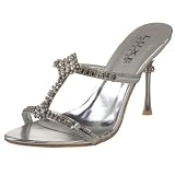 Pleaser Womens Jewel-04 T-Strap Slide Sandal