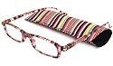 Able Vision Full Readers (Women) Reading Glasses - Crystal Stripe Yellow