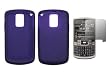 Purple Silicone Gel Skin Cover Case + LCD Screen Protector for Samsung Jack i637