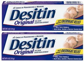 Desitin Original Zinc Oxide Diaper Rash Ointment Tube - 4 oz (Pack of 2)
