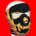 Skull & Flames Neoprene Motorcycle Face Mask Facemask