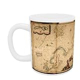 Map of Northern Europe (hand coloured.. - Mug - Standard Size