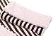 Microfiber Baby Burp Cloth - Brown & Pink Stripe With Paisley