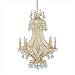 Bellagio Eight Light Candle Chandelier in Italian Gold