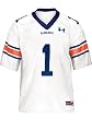 Auburn Tigers -No. 1- Youth White Under Armour Replica Jersey