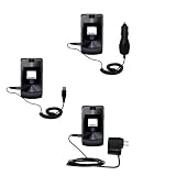 Deluxe Kit for the Motorola MOTORAZR V3t includes a USB cable with Car and Wall Charger - Gomadic Brand w/ TipExchange Technology
