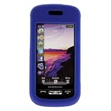 Dark Blue Rubberized Snap-On Crystal Hard Cover Case for AT&T Samsung Solstice SGH-A887 Cell Phone