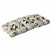 Pillow Perfect Outdoor Brown/Blue Tropical Wicker Loveseat Cushion
